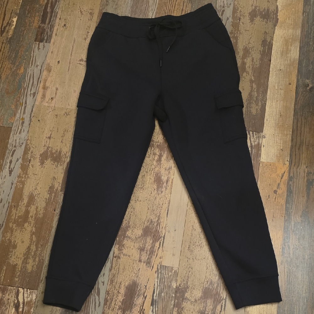 32 Degrees Heat Solid Black Side Pocket Athletic Jogger Pants Womens Size Small